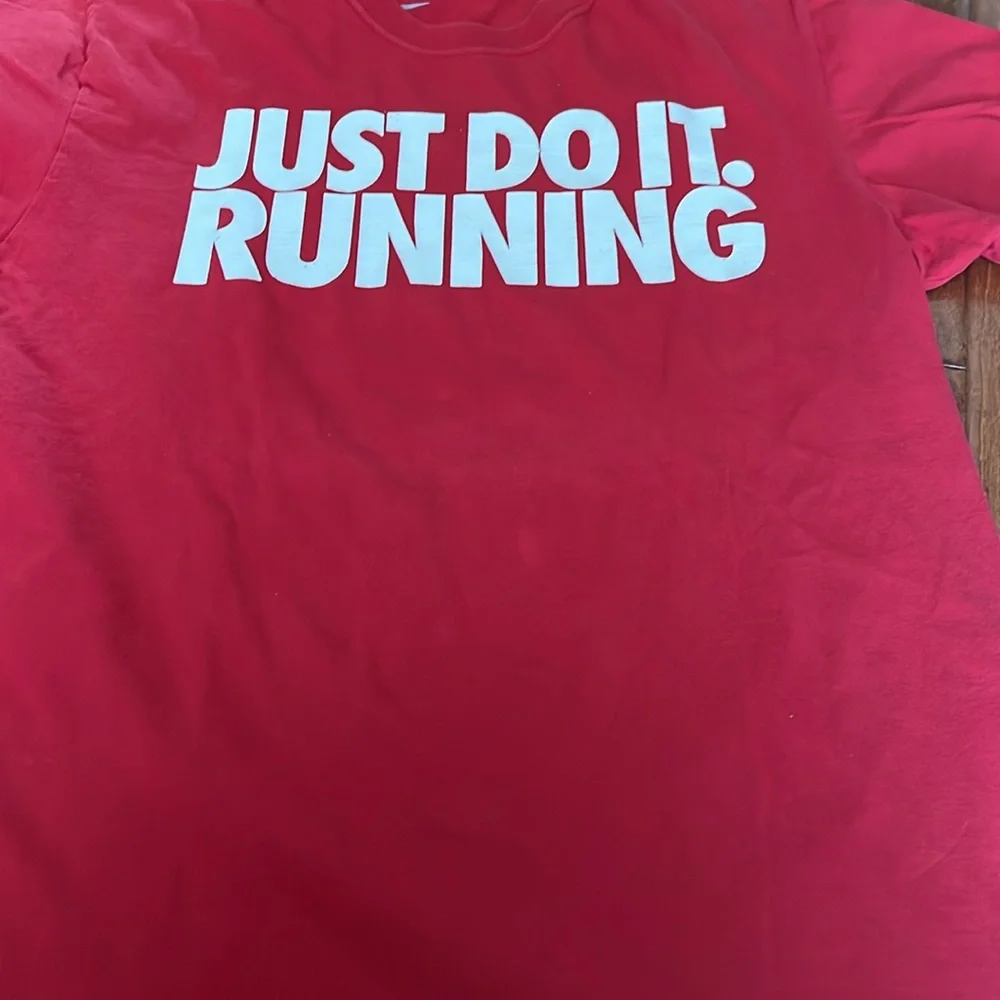 Bundle 2 tees - 1 - Nike just do it running 2- monster energy size Medium